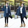 Giacca Lunga da Donna Imbottita in Cotone con Cappuccio Staccabile, Parka Invernale Spesso