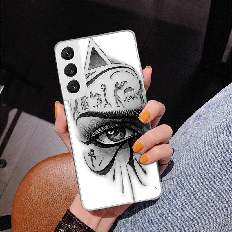 Sacred Eye of Horus Egypt Fresco Phone Case For Samsung Galaxy S24 S25 Edge S26 Ultra S23 S22 S21 Plus S20 FE + Personalized Pri