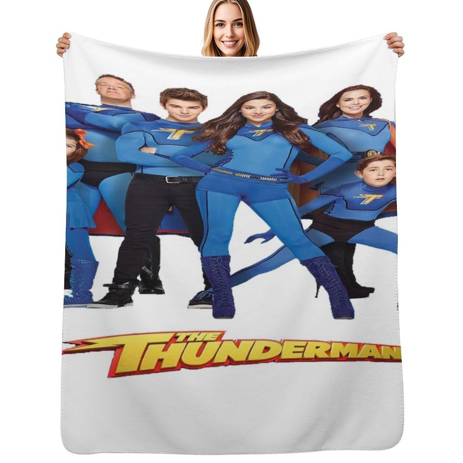Creative Homewares Unisex White The Thundermans Throw Blanket Thin Soft Blanket For Summer Night Sleeping