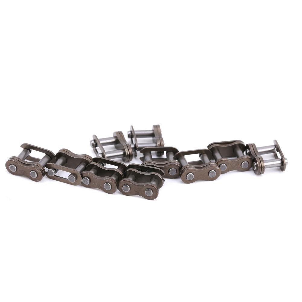 10Pcs Iron 25H Chain Master Link Easy Installation Roller Chain Connecting Links Replacement Repair