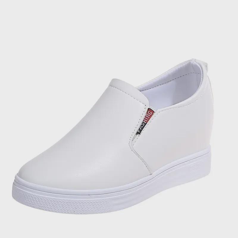 2025 Damen Herbst Keil Slipper: Slip-On-Casuals mit dicker Sohle für stilvolle Vielseitigkeit