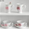 Girl Butterfly Ceramic Mug Afternoon Tea Cups Coffee Mug  Water Cup Milk Tea Cups Breakfast Cup Milk Mugs Juice Mugs Drinkware