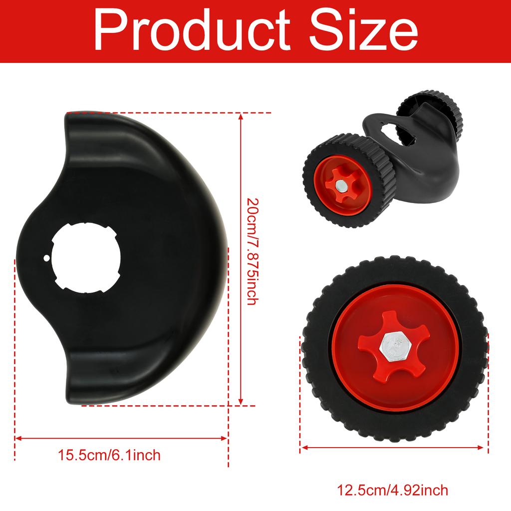 Weed Trimmer Support Wheel Adjustable Weed Trimmer Auxiliary Wheels User-Friendly Weed Trimmer Wheel Garden Grass Cutter Parts