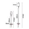 2Pcs Bird Skewer Stainless Steel Parrot Skewer Feeder Bird Veggies Skewer Fruit Food Holder Hanging Food Feed Tool Foraging Toy