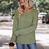 Woman Clothing Fashion Casual Tops Shirts Fashionable and Casual Temperament Women's Spring Solid Color Long-sleeved Knit Shirt