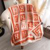 New letter H autumn and winter imitation cashmere scarf women's fashion atmosphere thickened warm scarf shawl