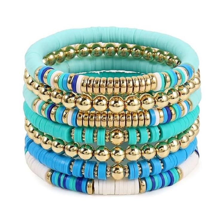 Colorful Bracelet Elastic Rope Beaded Bracelet Featuring Colorful Beads Present for Fashion Beach and Travel Enthusiasts