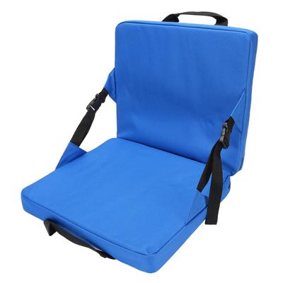Folding Stadium Seat Cushion with Back Support Portable Handle Bleacher Cushion for Outdoor