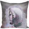 Throw Pillow Case 45x45 Animal Print War White Horse Cushion Cover Sets for Chair Sofa Decorative Home Farmhouse Decor