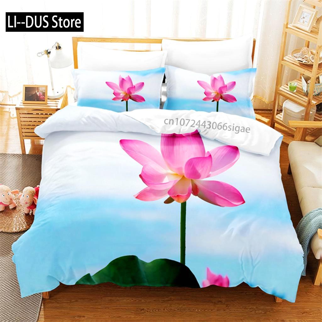 Flower Plants Bedding Set Duvet Cover Set 3d Bedding Digital Printing Queen Size Bedding Set Fashion Design