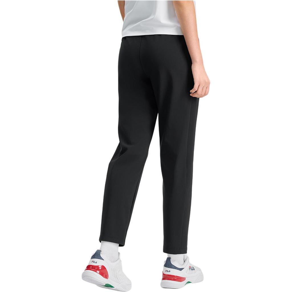 FILA Comfortable Versatile Daily Knit Casual Pants Women bottoms Deep-Black A11W513608FBK