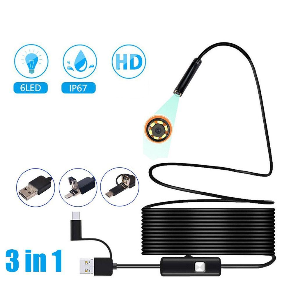408P/720P/1080P Inspection Camera IP67 Waterproof Endoscope HD Inspection Camera  Pipe Inspection