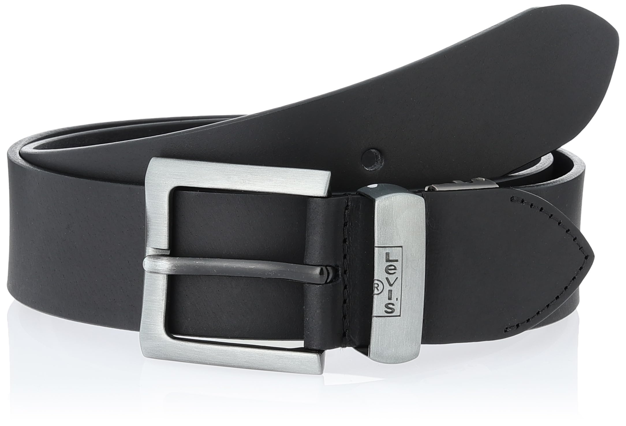 

Metal Loop Color Leather Belt, Part No. 15516647 чёрный