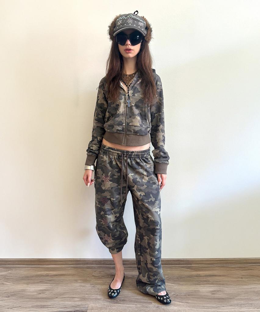 SCULPTOR Karma Sweatpants Forest Camo