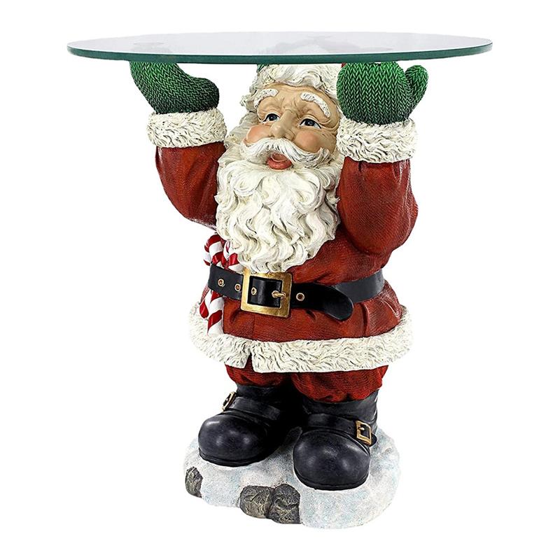 M-Modern-Christmas Santa Clau Snack Tray Rack Fun Christmas Party Decorations Durable 21 X 15Cm