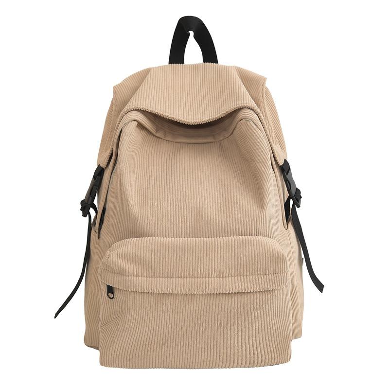 

Сплошной цвет вельветовый рюкзак для женщин и мужчин, школьный рюкзак