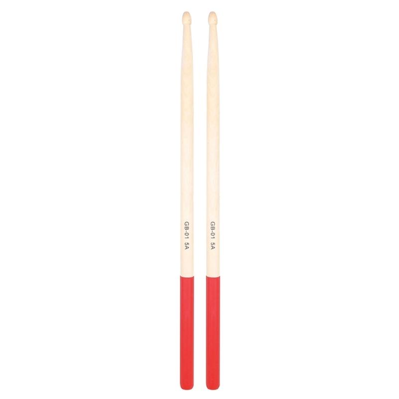 1Pair Nonslip Universals Drumsticks 5A/7A Maple Wood Drumsticks Simple Light Weight Drum Stick for Drummer, Beginner