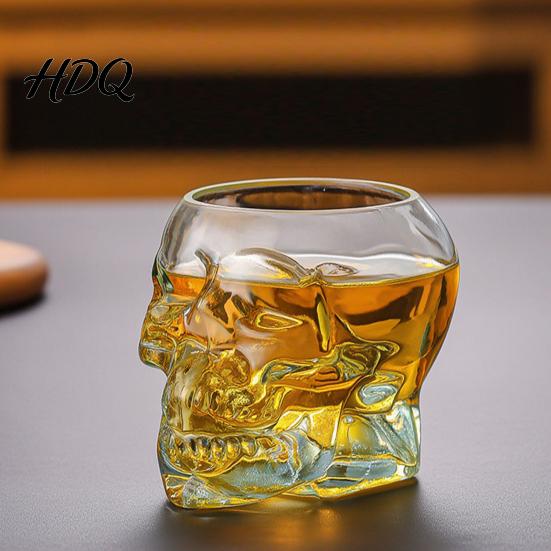Contenitore per Vino alla Frutta a Forma di Teschio Decanter in Vetro Bottiglia Whiskey Gotica 3D con Tappo Unico Tappo Regalo Dispenser Liquori Novità per