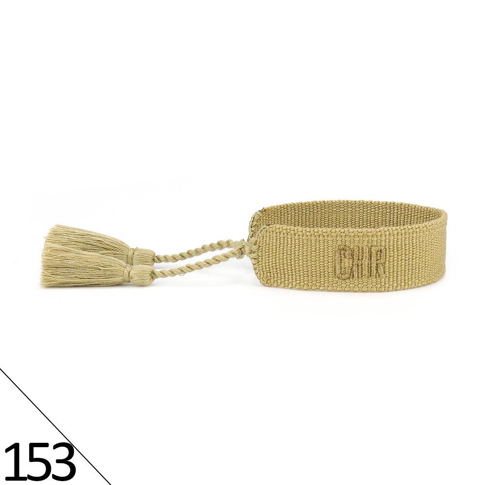 Friendship Letter Bracelet - Hand-Woven Ethnic Style with Polyester Tassels
