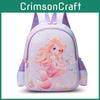 Cartoon Mermaid Childrens Backpack With Nylon Material And Shockproof Design For Kindergarten And School Use