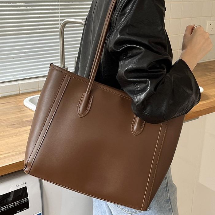 New Casual Large Capacity Women's Tote Bag Simple Guangzhou Bag Color Block Cross-Border Women's Bag