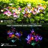 Solar Simulation Flower Butterfly Lawn Light Ground Plug Lamp Lawn Light Holiday Garden Decor Outdoor Wedding Christmas Decor