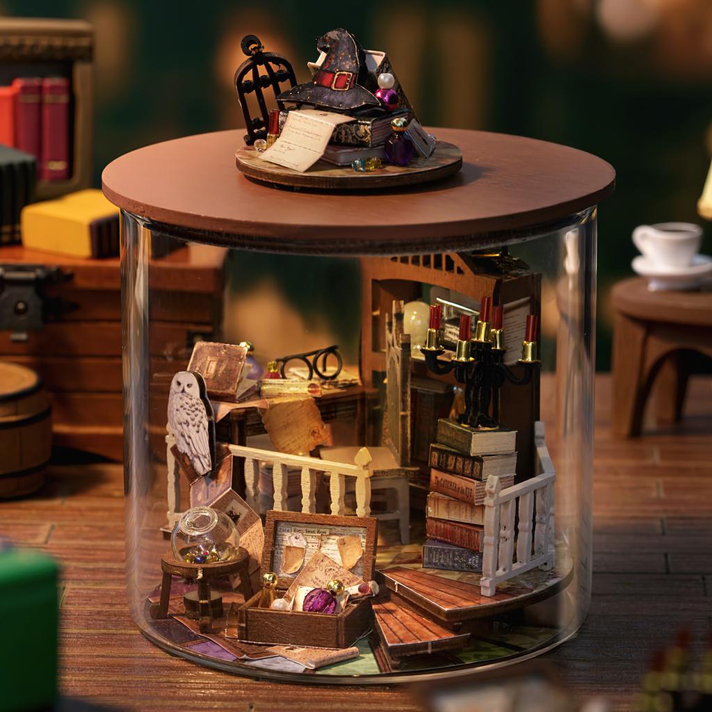 DIY Miniature Dollhouse Kit Tiny House Kit Educational Tiny Doll House Toy Kit for Fun Assembly
