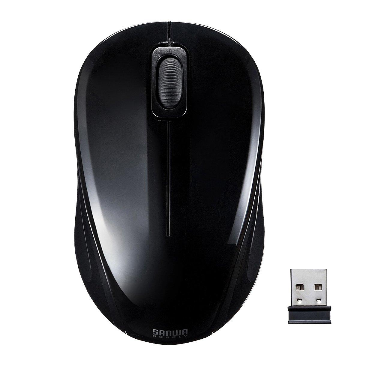 

Sanwa Supply Silent Wireless Blue LED Mouse Black MA-WBL32BK чорний