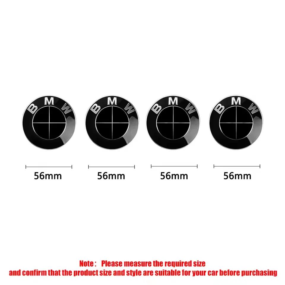NEOW3 For BMW E39 E46 E90 E60 E87 E53 F10 F20 F30 M X3 X5 X6 Accessories 4Pc 68mm 56mm Wheel Center Caps Emblem Badge 50th Anniversary