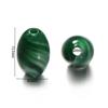 Multicolor Acrylic Imitation Jade Oval Beads, Large Rice-shaped Design