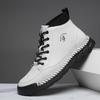 Hand-stitching Leather Men Boots Comfortable Casual Leather Shoes Men Ankle Boots Moccasins Man Tooling Shoes