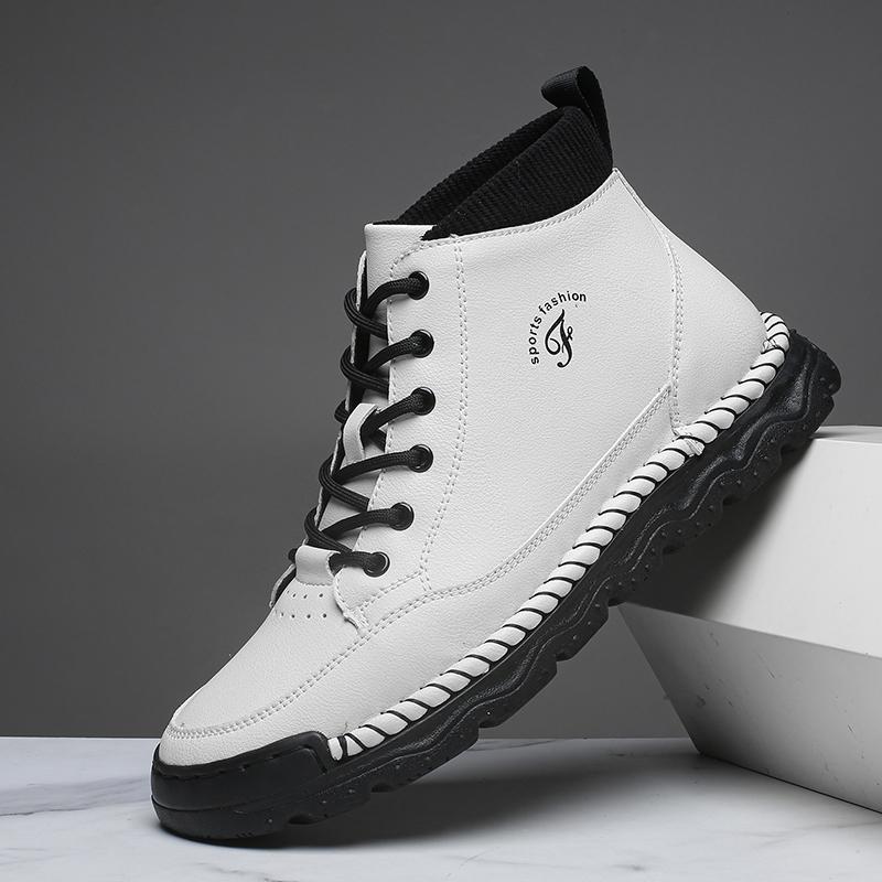 Ručně šité Kožené Pánské Boty Pohodlné Ležérní Kožené Boty Pánské Kotníkové Boty Mokasíny Pánské Pracovní Boty