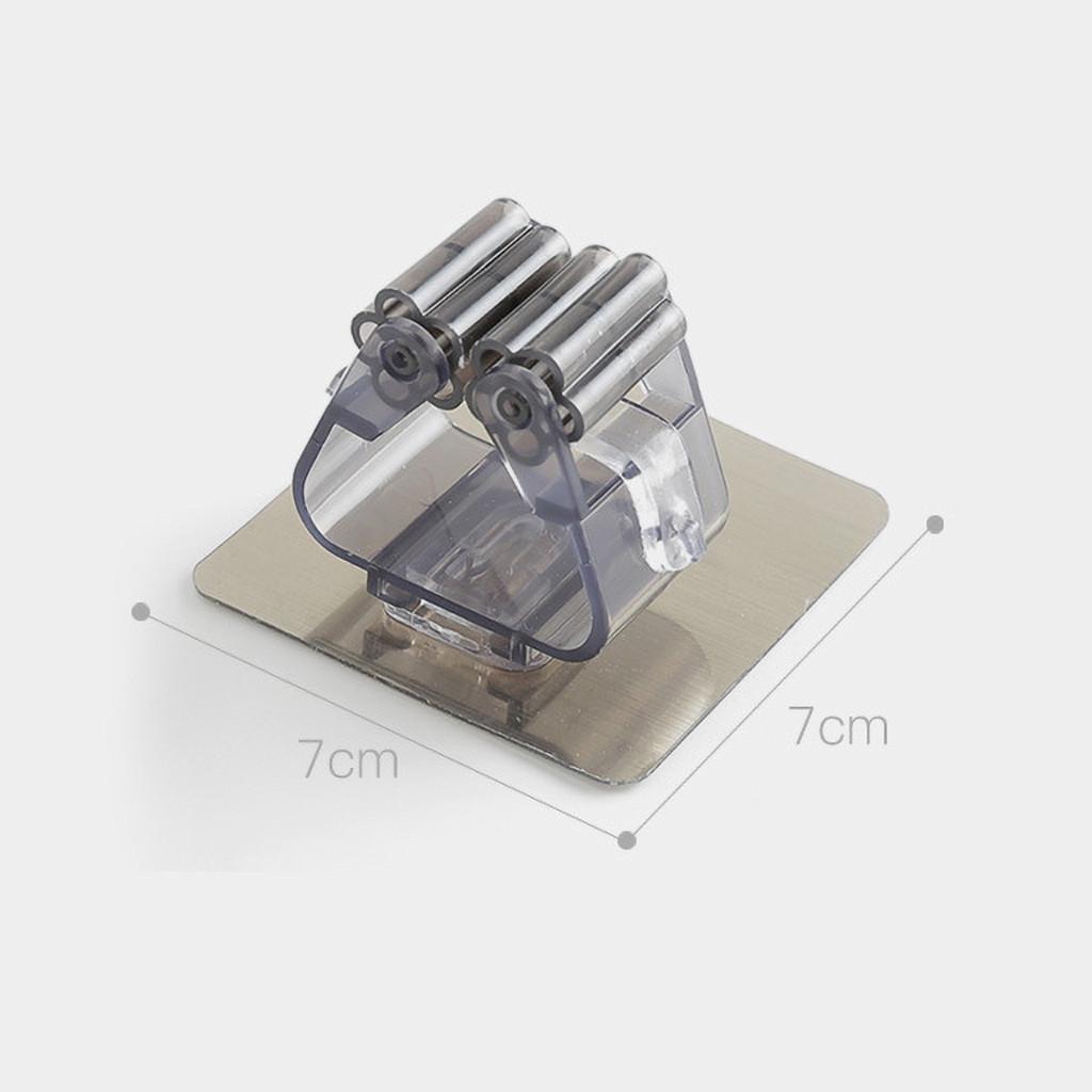 Self-adhesive Wall-mounted Mop Storage Bag Storage Rack