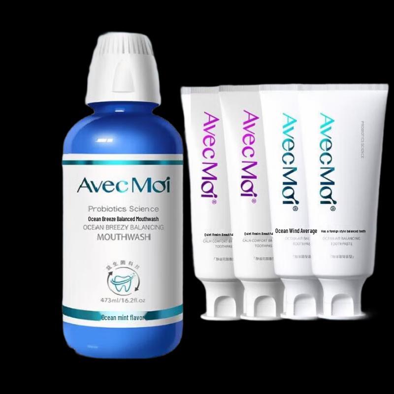 

Avec Moi Probiotic Toothpaste & Mouthwash Set