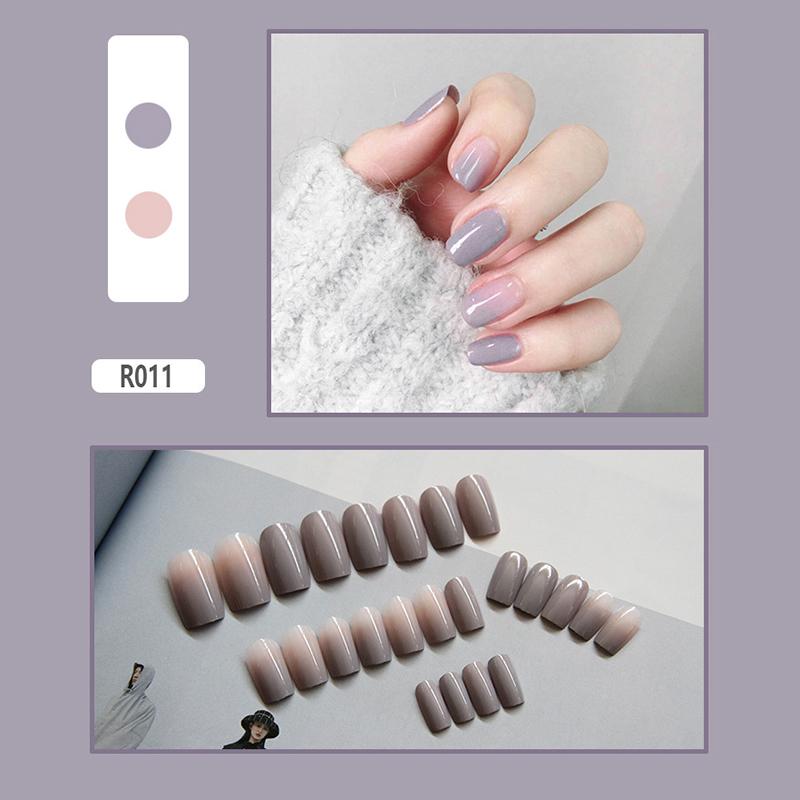 24 Pieces Boxed New Finished Nail Patch Fake Nail Wearable Nail Patch Waterproof