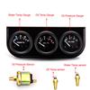 52MM 3 In 1 Oil Pressure Gauge + Volt Meter + Water Temp Gauge Kit Volt Meter with Sensor Oil Temperature Gauge Triple Meter