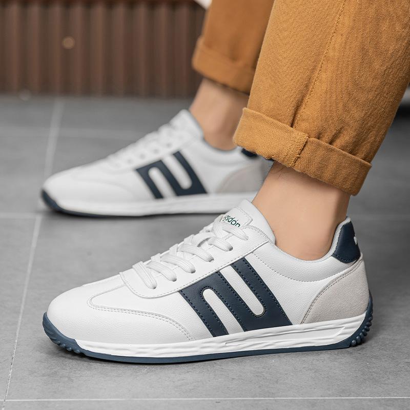 Frühlings-Herrenschuhe 2025 neue Plateau-Forrest-Gump-Schuhe lässige Board-Schuhe Herren Sommer atmungsaktive Leder-Sport-Trainingsschuhe