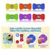 6Pcs/Set Silicone Fidget Spinner Stress Relief Textured Spinner Sensory Toy Quiet Home Office Worker Decompression Fingertip Spinning Toy