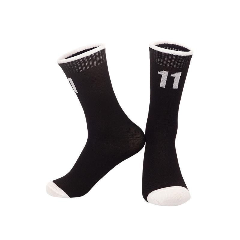 Summer Thin Children'S High-Top Basketball Socks Student Middle School Children'S Performance Star Number Socks Youth Sports Socks