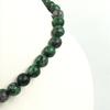 8mm Natural Ruby Zoisite Gemstone Round Beads Handcrafted Women's Jewelry Pretty Necklace 17-20" For Her 8BN-45
