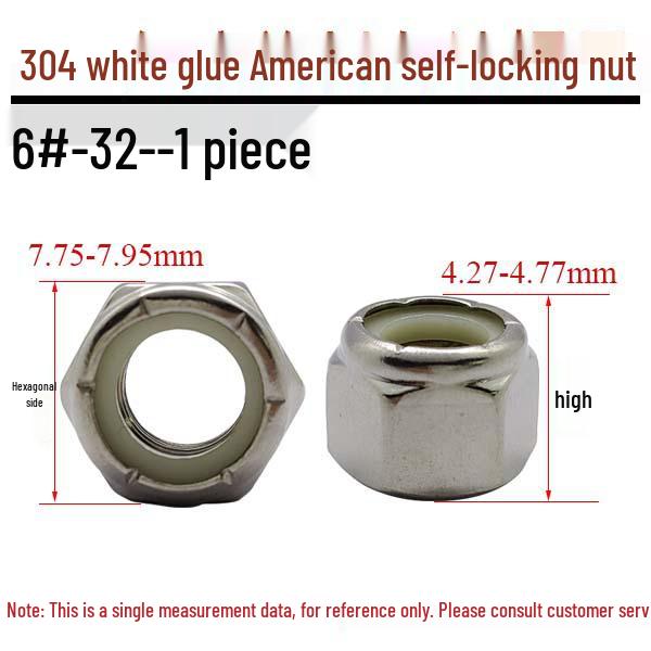 

Imperial 304 Stainless Steel Nylon Lock Nut 1/4-20, 10#-24, 3/8-16