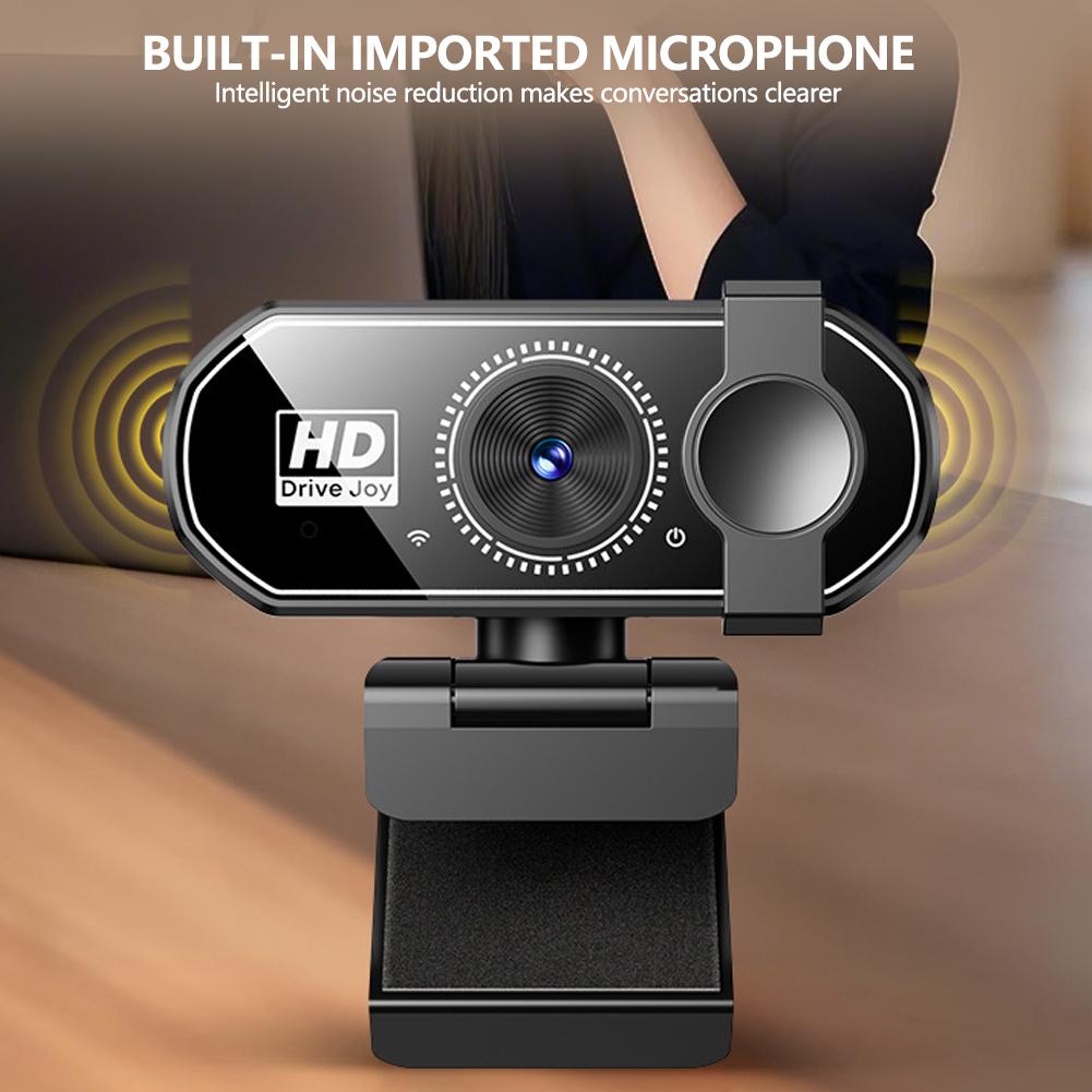 USB Plug & Play 1080P/2K/4K HD Webcam for Laptop & Desktop Auto-Focus Streaming Camera for Online Classes/Live Video