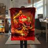 Arsenal F Print FlAannel Blanket, High Quality Comfortable for All Seasons, Home Decor, Warmth and Comfort
