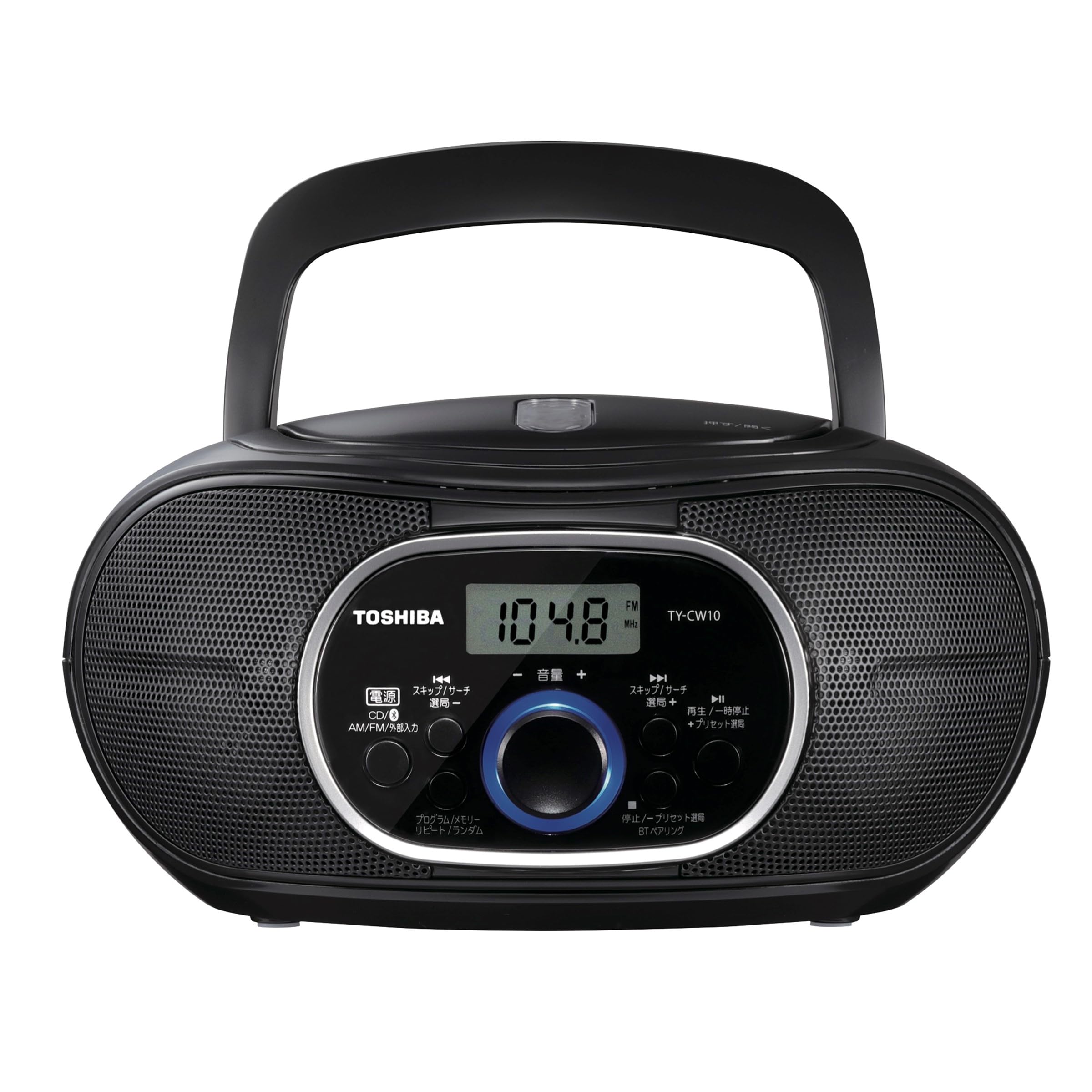 

CD-радіо Toshiba з Bluetooth Горизонтальний компактний чорний TY-CW10(К) чорний