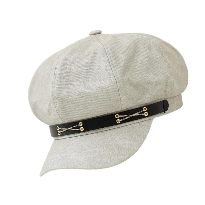 French Stylish Headwear Painter Hat Show Small Face Cabbie Hat