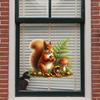 Yousheng Static Window Sticker Waterproof Scratch-Resistant Glass Cling Sticker Removable Squirrel Printed Stickers for Bathroom