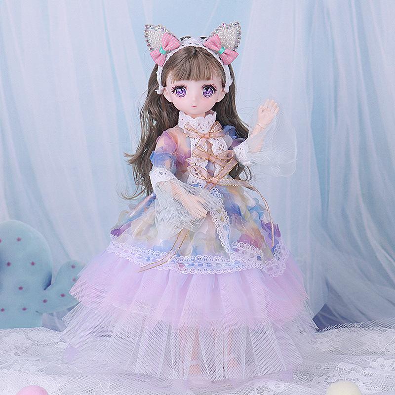 30CM Nová panenka Dívka Hračka Oblékací Princezna Simulace Princezna Narozeninový Dárek Dívka Děti Dárek