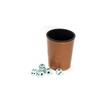 Brown Leather Dice Cup + K6