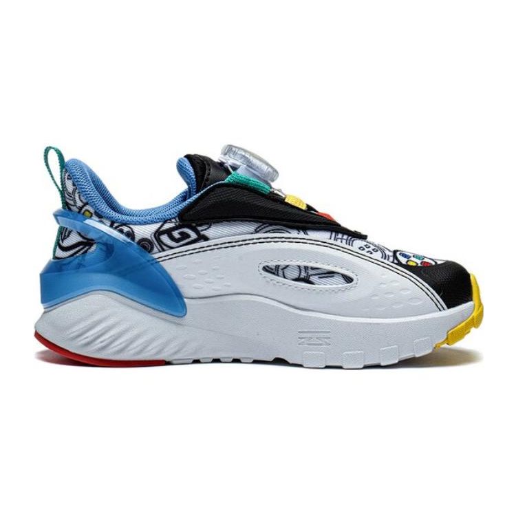 Li Ning Comfortable Casual Non-Slip Durable Low-Top Kids Casual Shoes Kids Casual Shoes White Black YKNT002-1