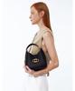 Athe Vanessabruno [Maron] Black Shrunken Leather Crossbody Bag S Aaba6F410Bk